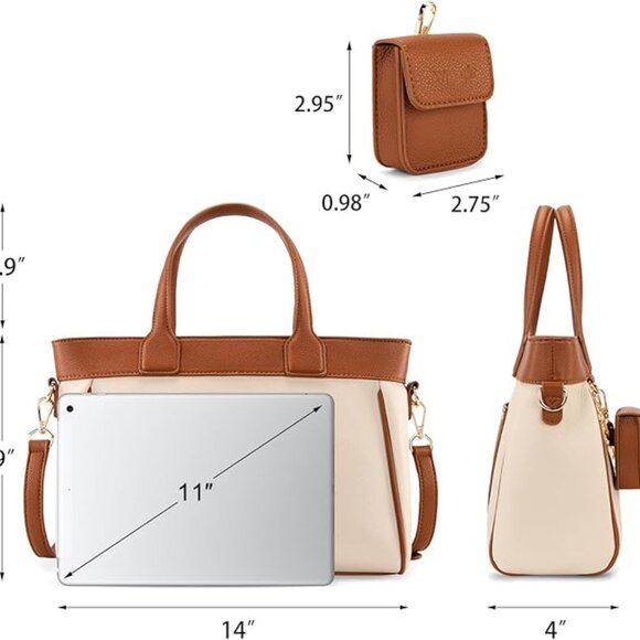 Wrangler Medium Tote Bag Charm and Detachable Mini Pouch - Picture 5 of 6